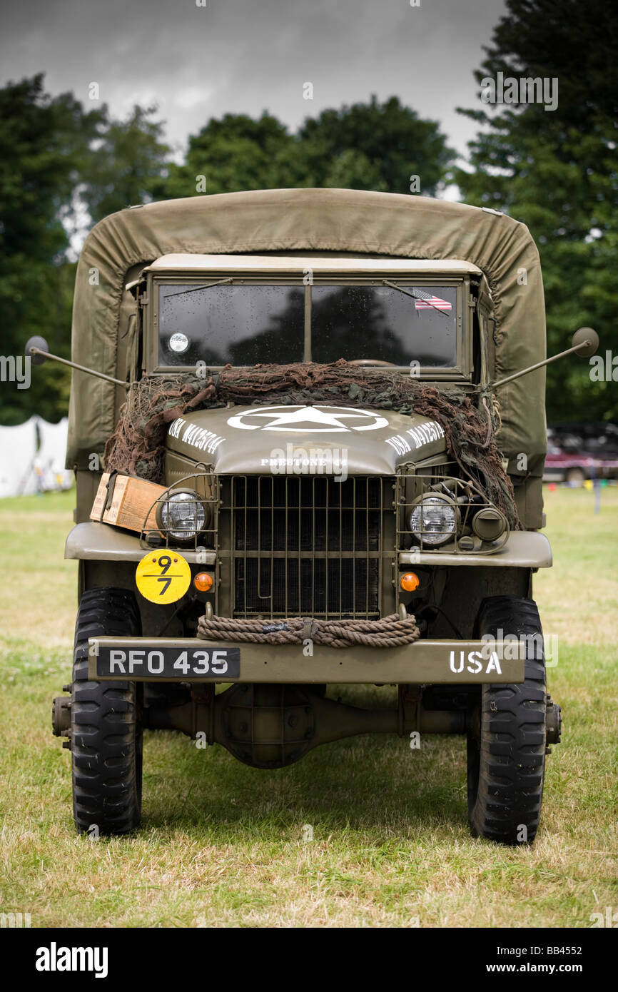 World War 2 US army truck at The Cotswold Show 2008, Cirencester, Gloucestershire, UK Stock Photo