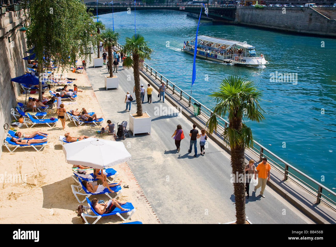 PARIS PLAGE PARIS Stock Photo