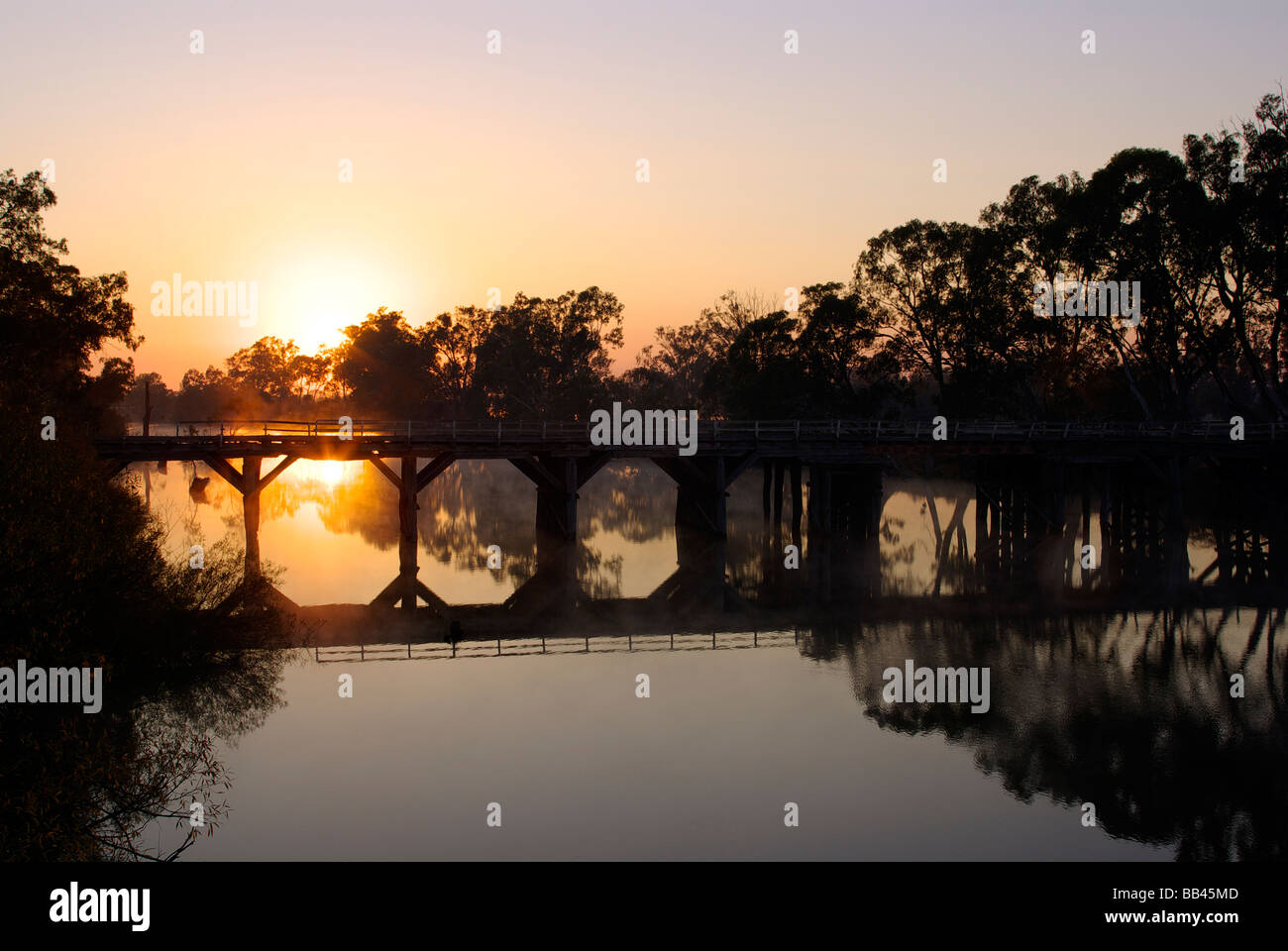 Chinaman's Bridge across the Goulburn River, near Nagambie, Victoria