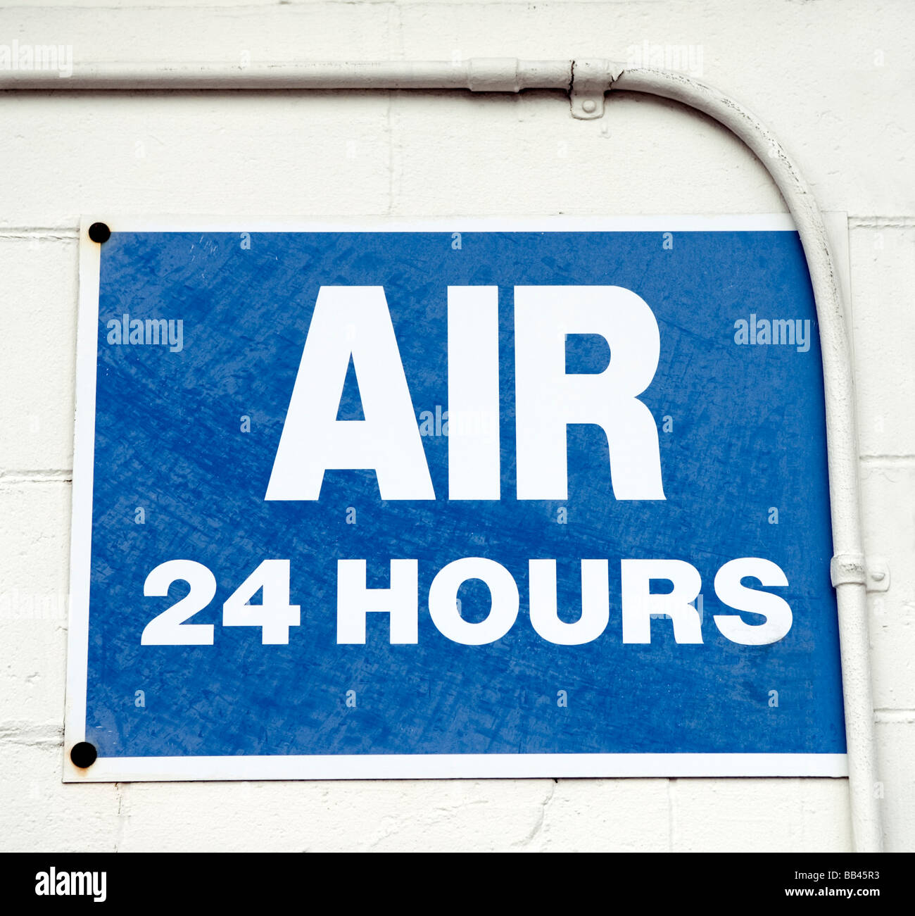 Sign, Air 24 Hours, Maine. Stock Photo