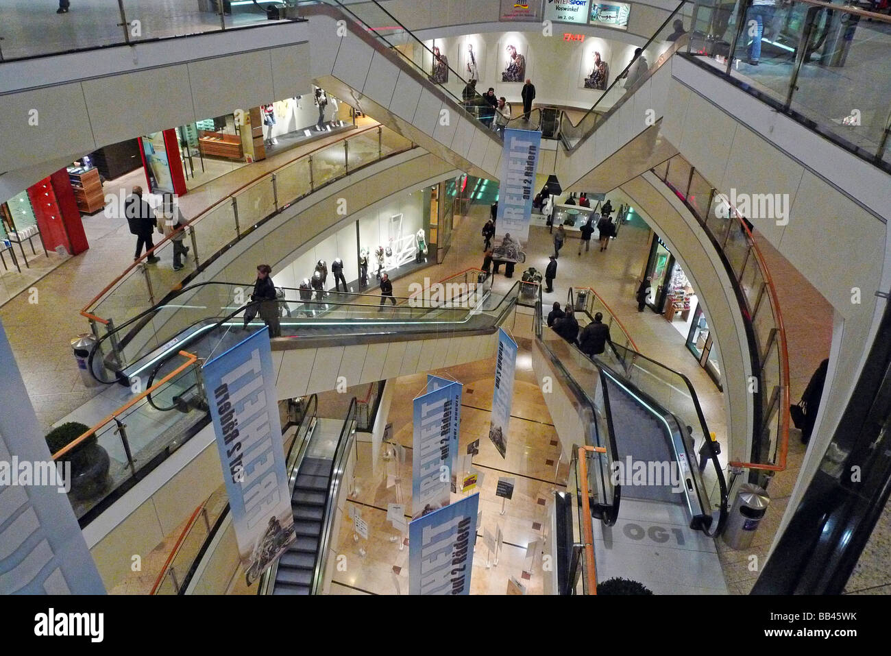 Shopping mall City Arkaden Wuppertal Stock Photo