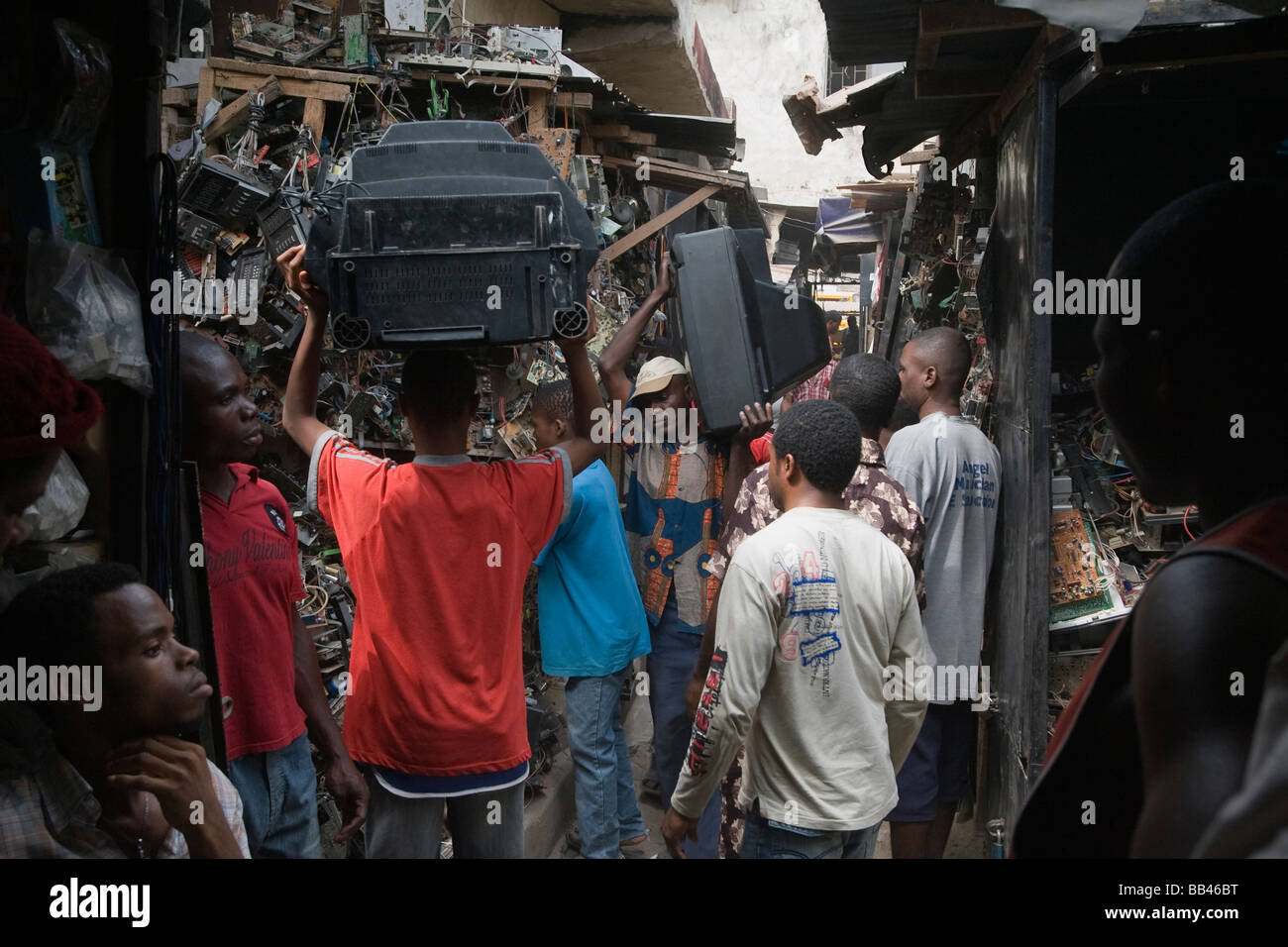 Electronics market in Lagos, Nigeria Stock Photo Alamy