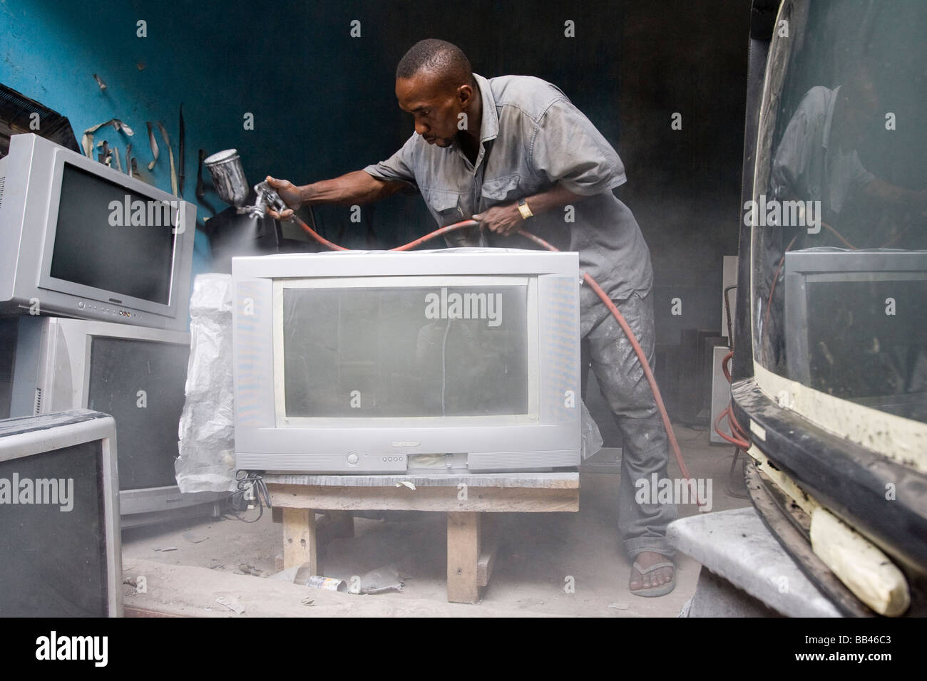 Electronics market in Lagos, Nigeria Stock Photo Alamy