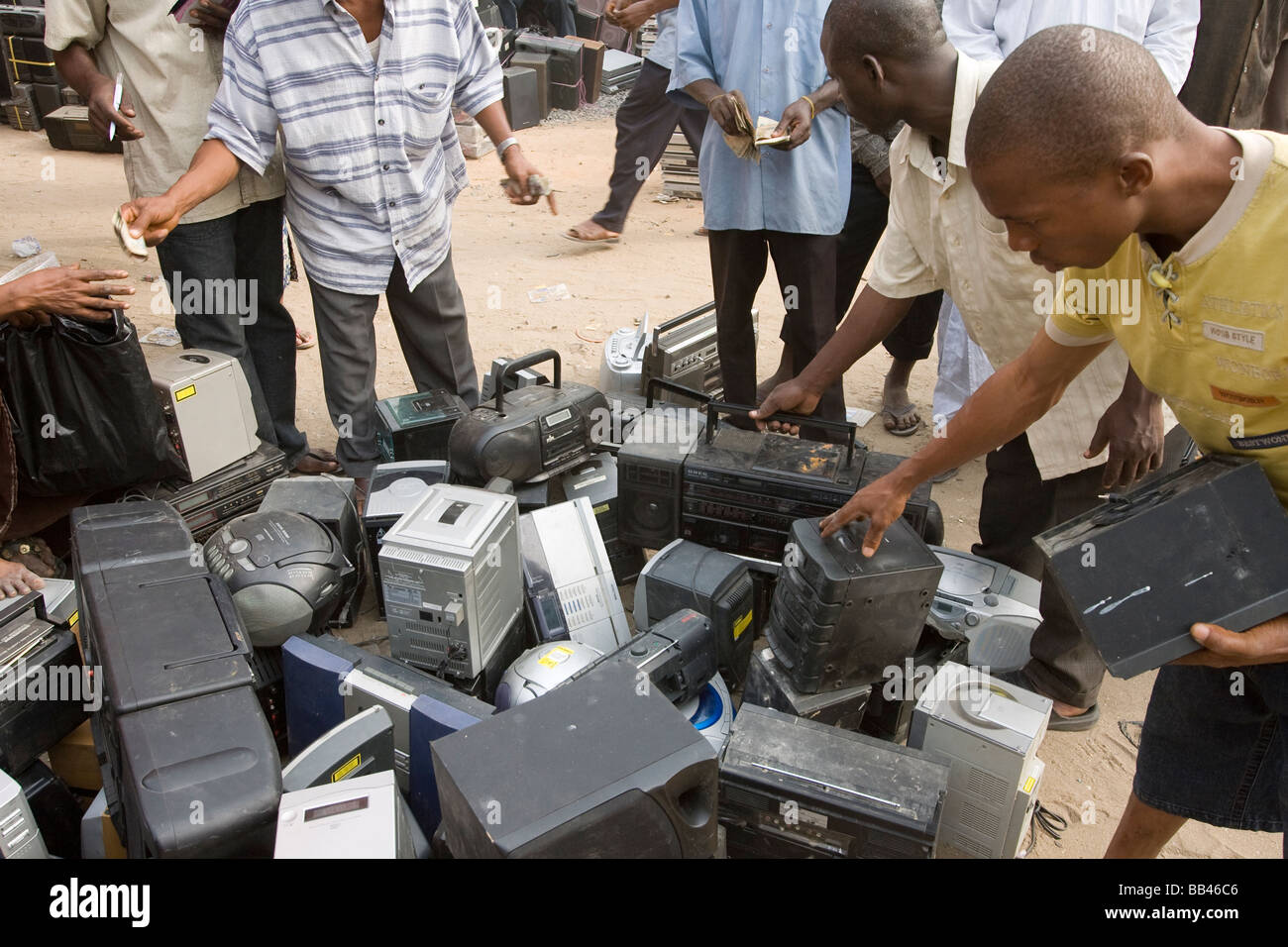 Electronics market in Lagos, Nigeria Stock Photo Alamy