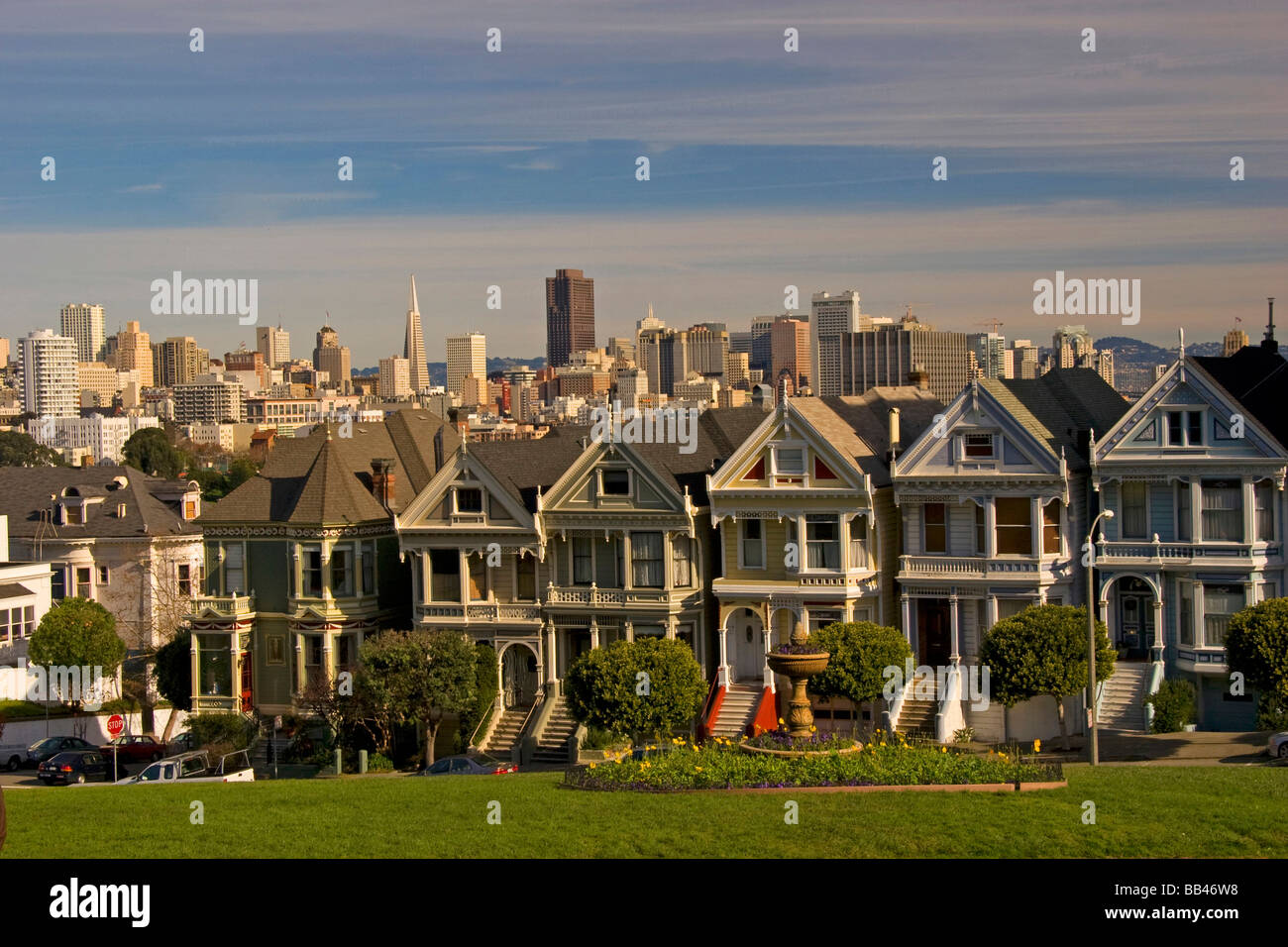 San Francisco Famous Victorian Row Houses Called The 5 Sisters The