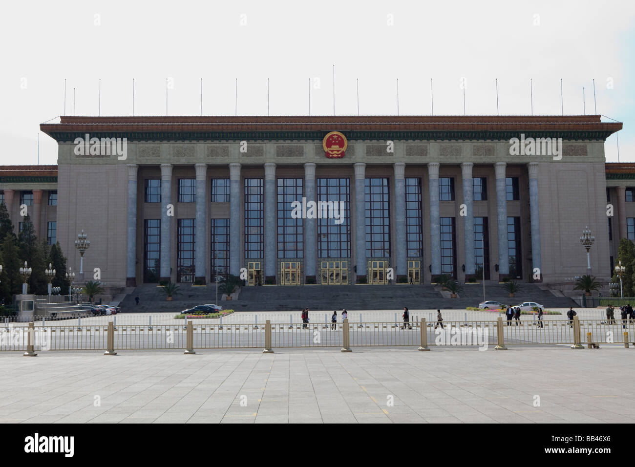 The Great Hall of the People is seen in Tiananmen Square, Beijing, China Stock Photo