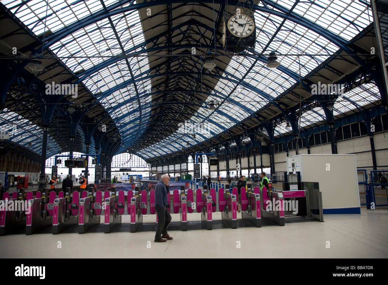 Railway station Brighton England Stock Photo Alamy