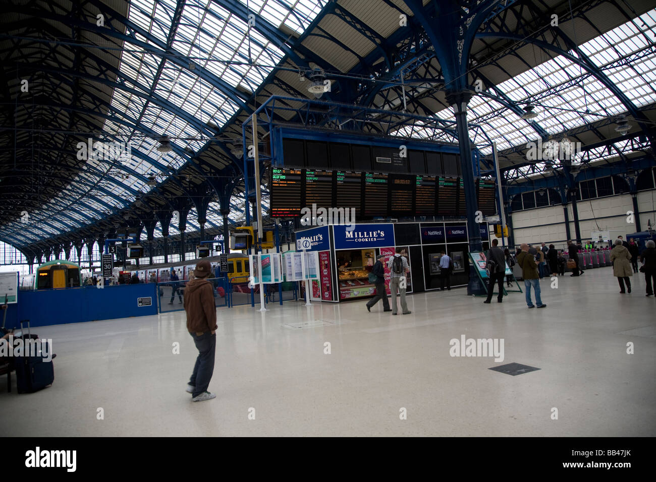 Railway station Brighton England Stock Photo Alamy