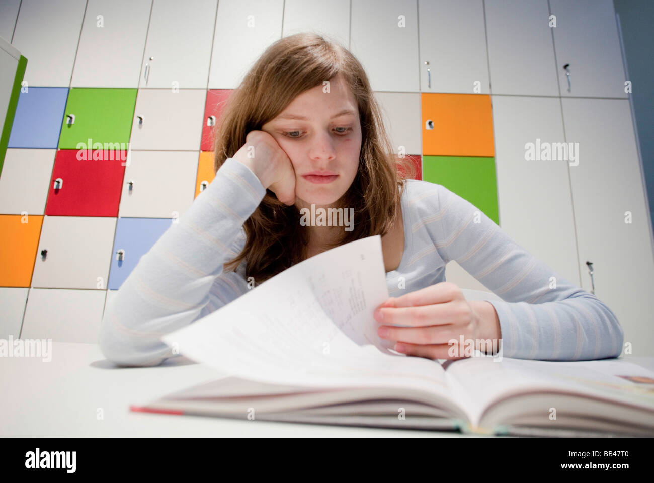 Student learning Stock Photo