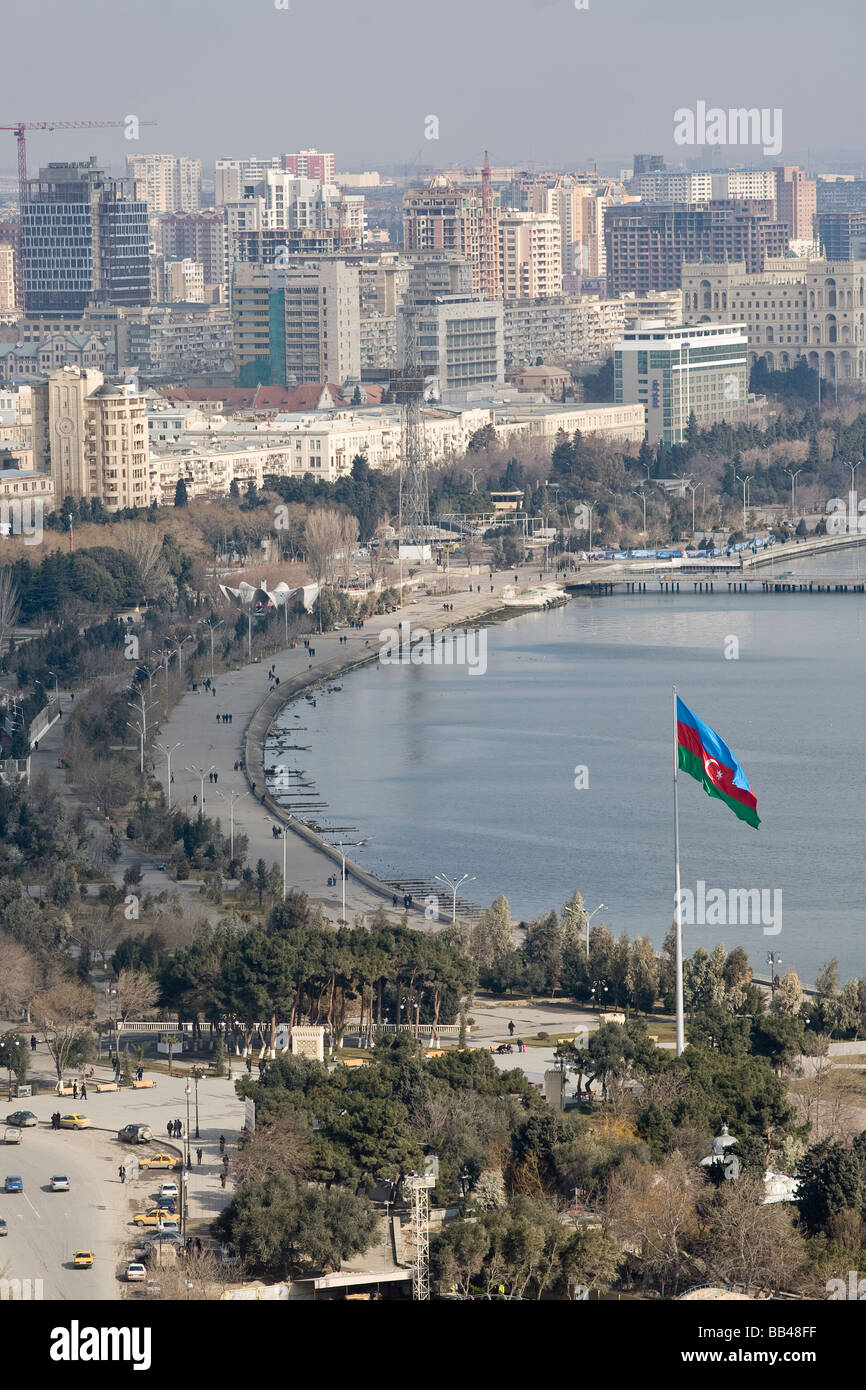 Overview of Baku, Azerbaijan. Stock Photo