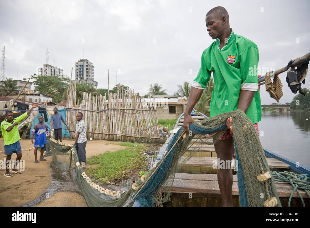 Life in the Monrovian fishing community of West Point in Liberia Stock  Photo - Alamy