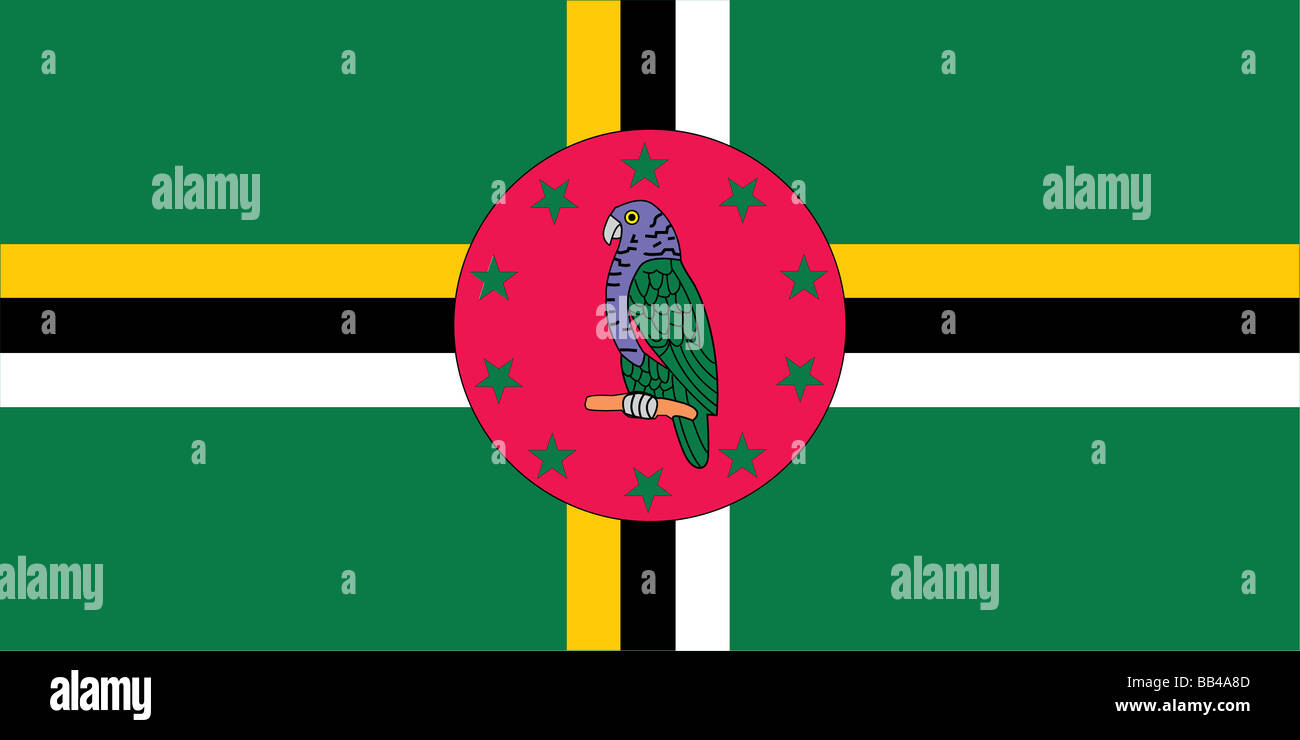 flag of Dominica Stock Photo - Alamy