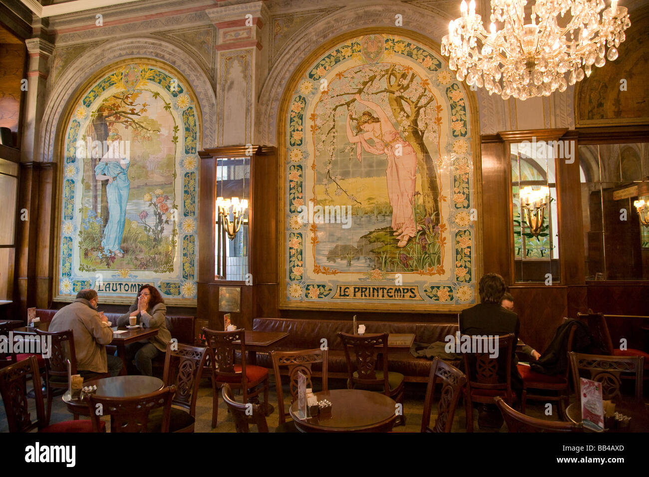Classic French Cafe On Istanbul S Istikal Street In Turkey