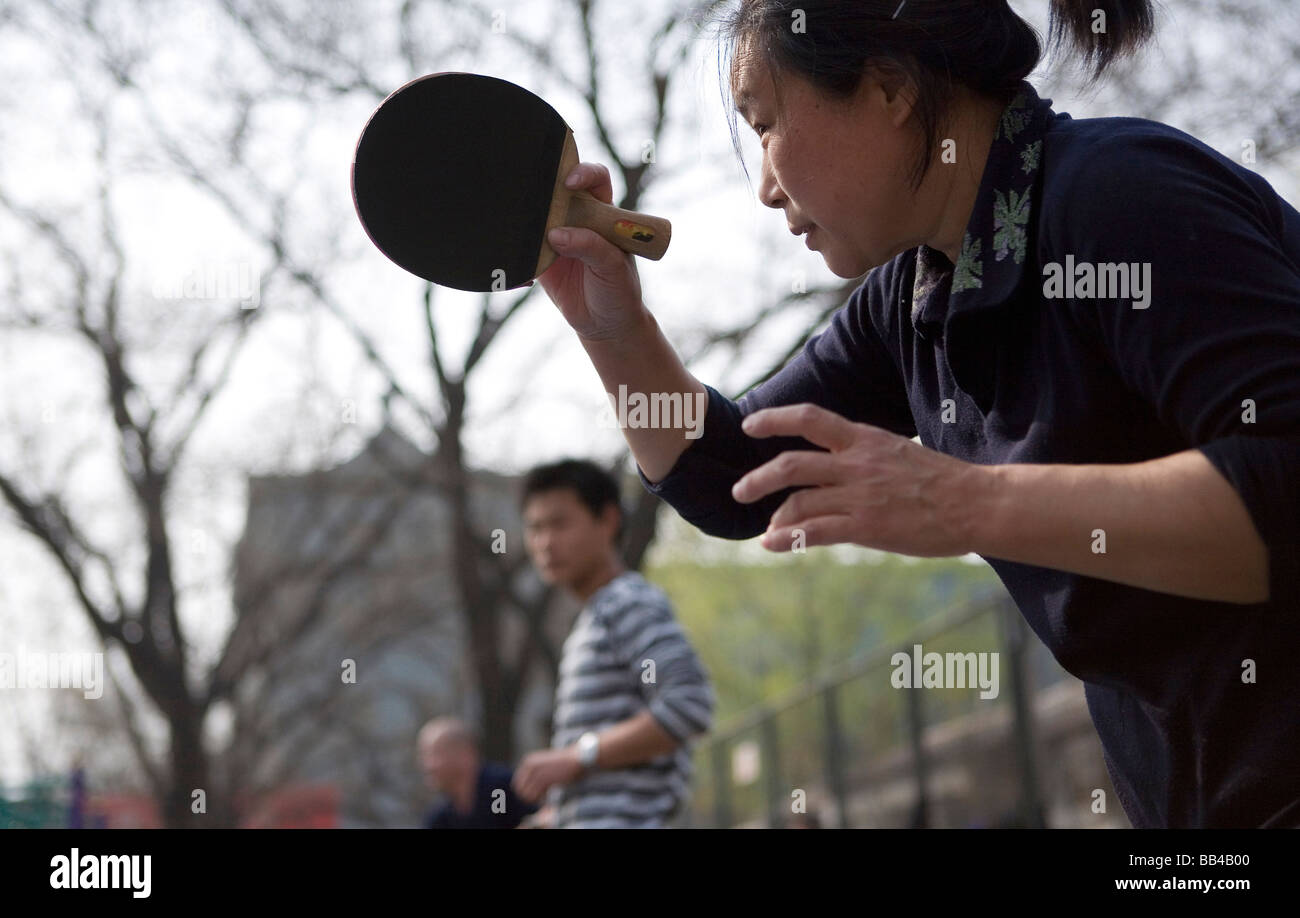 Table tennis in China Stock Photo Alamy
