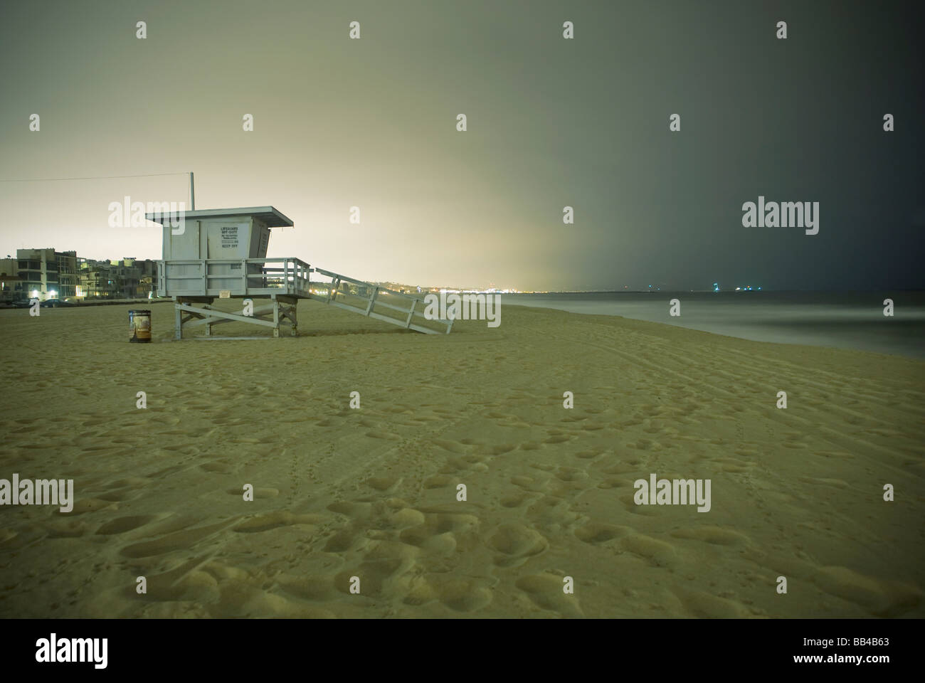 Venice Beach at night, Los Angeles, California Stock Photo Alamy