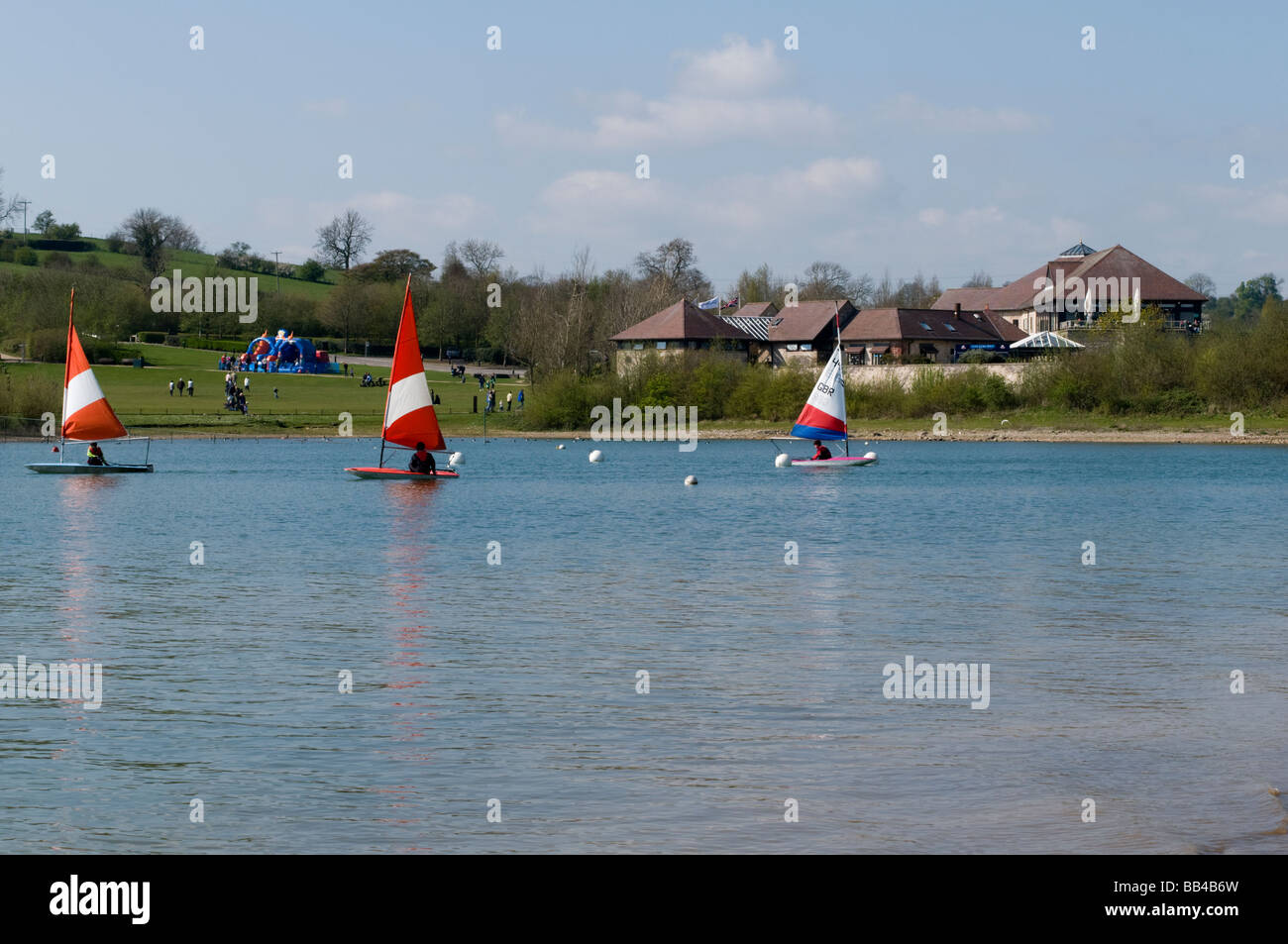 Water sports and Wind surfing at Carsington reservoir in the Derbyshire