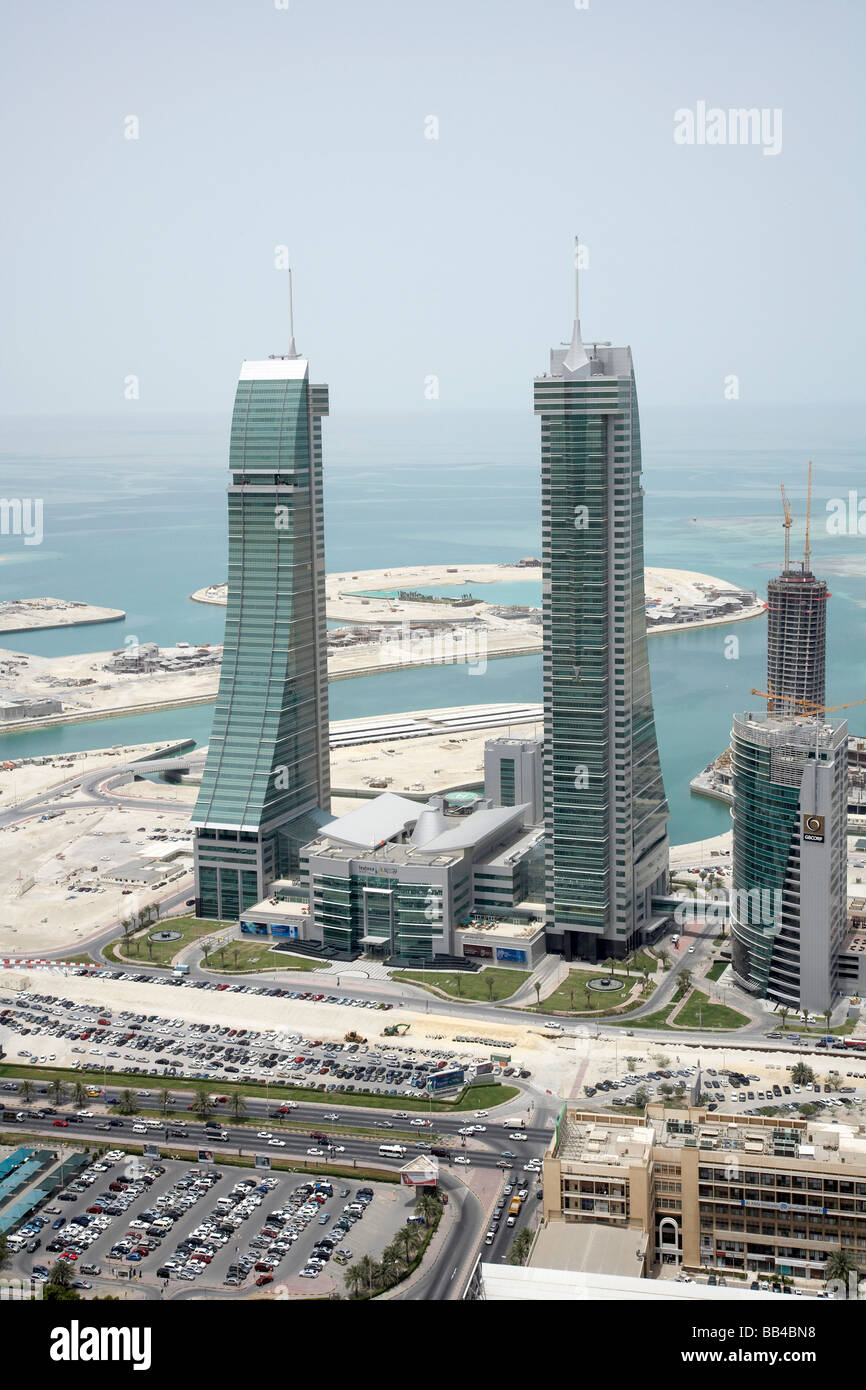 Bahrain Financial Harbour and World Trade Center centre Manama Stock Photo