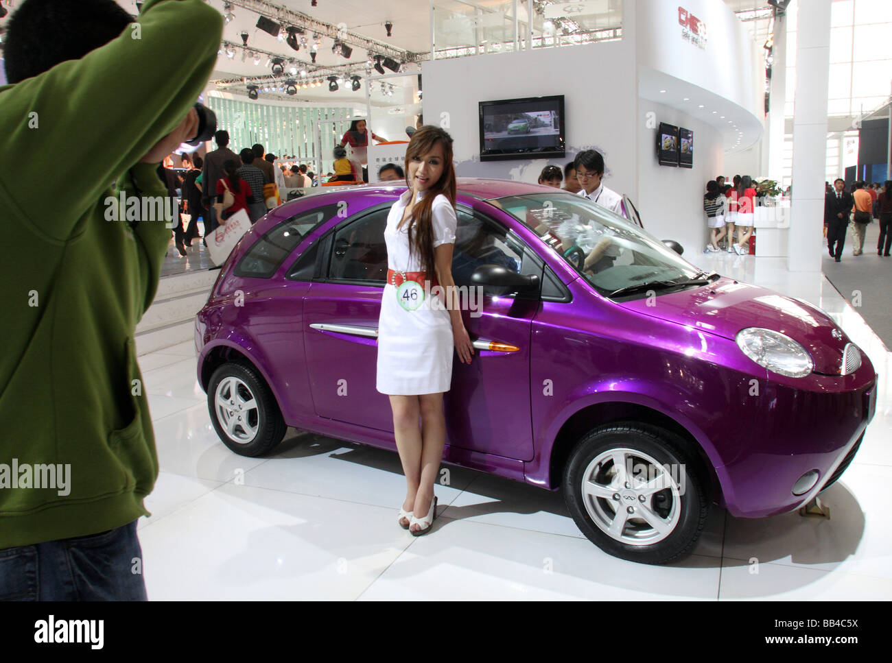 Annual car show in Beijing. Stock Photo