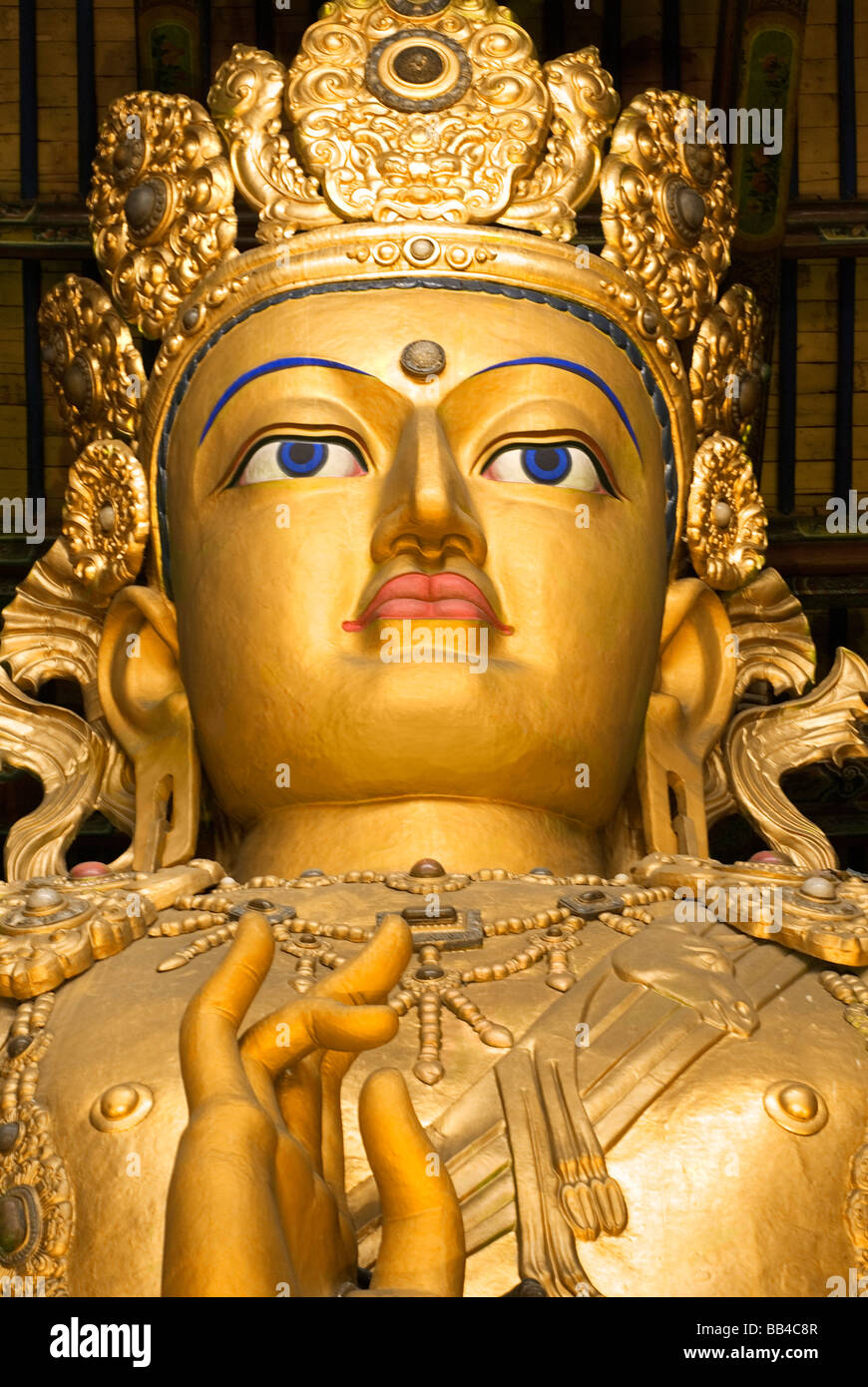 Giant Buddha, Gandan Monastery, Ulaanbaatar, Mongolia Stock Photo Alamy