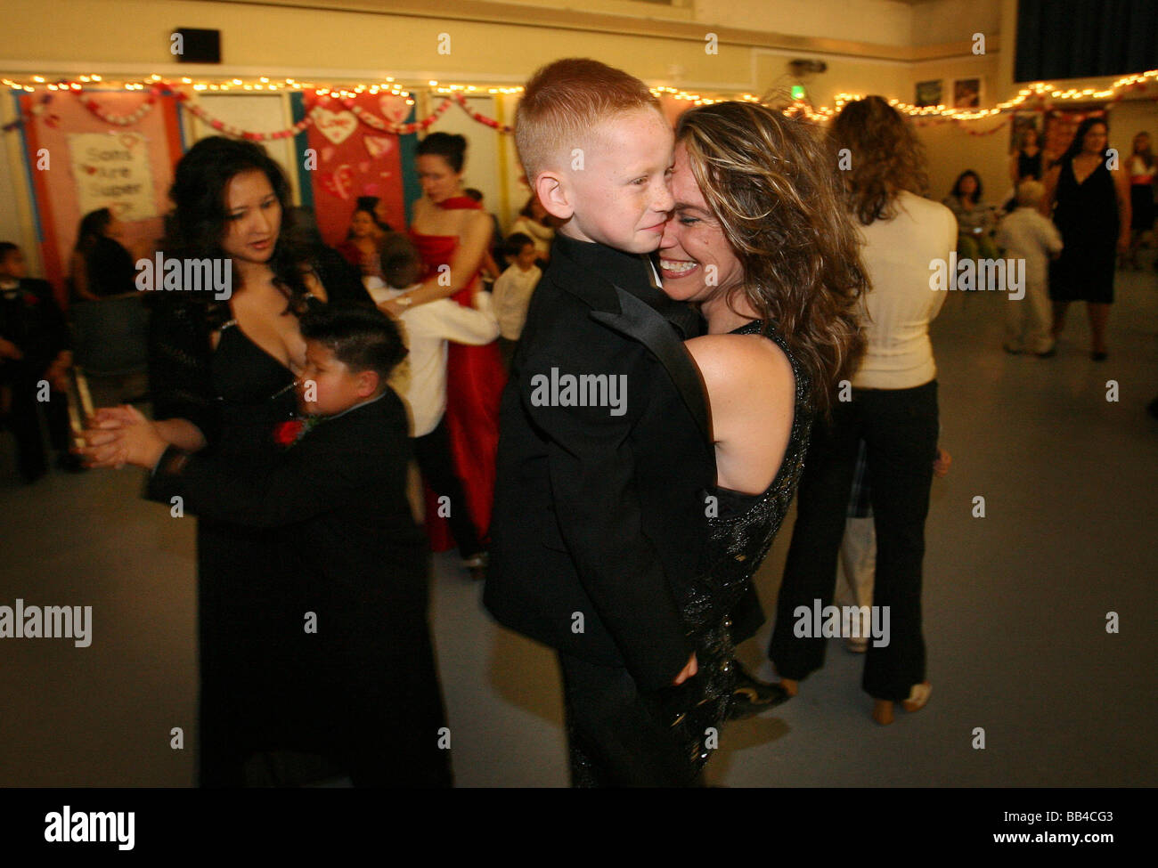 Mother and Son Dance Stock Photo Alamy