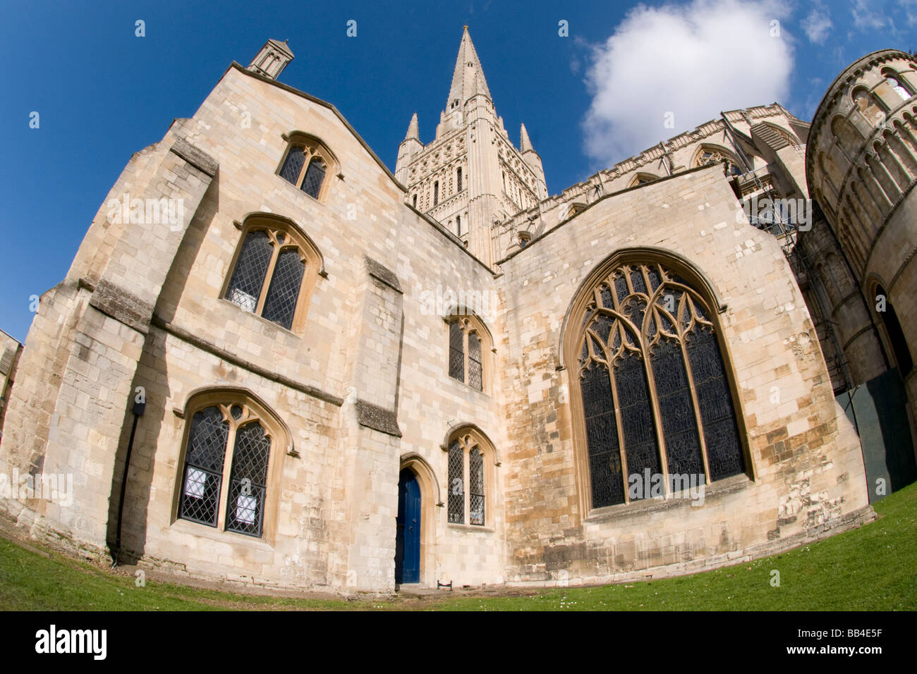 Norwich Cathedral, Church of England cathedral in Norwich in Norfolk, England Stock Photo
