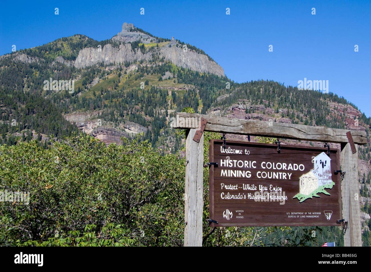 Colorado, US Hwy 550 (aka Million Dollar Highway), Ouray. San Juan