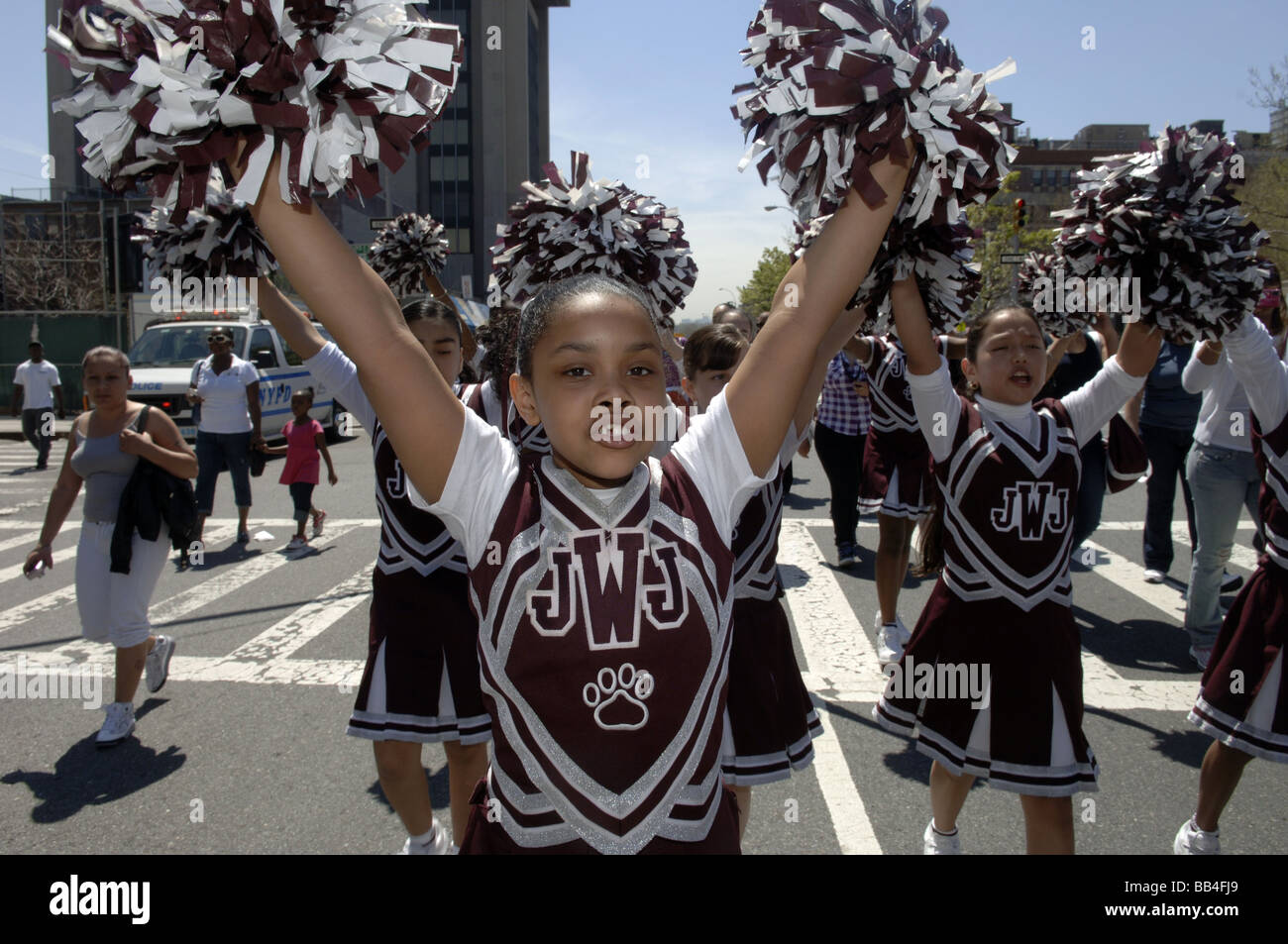 Students from schools in the Harlem neighborhood of New York