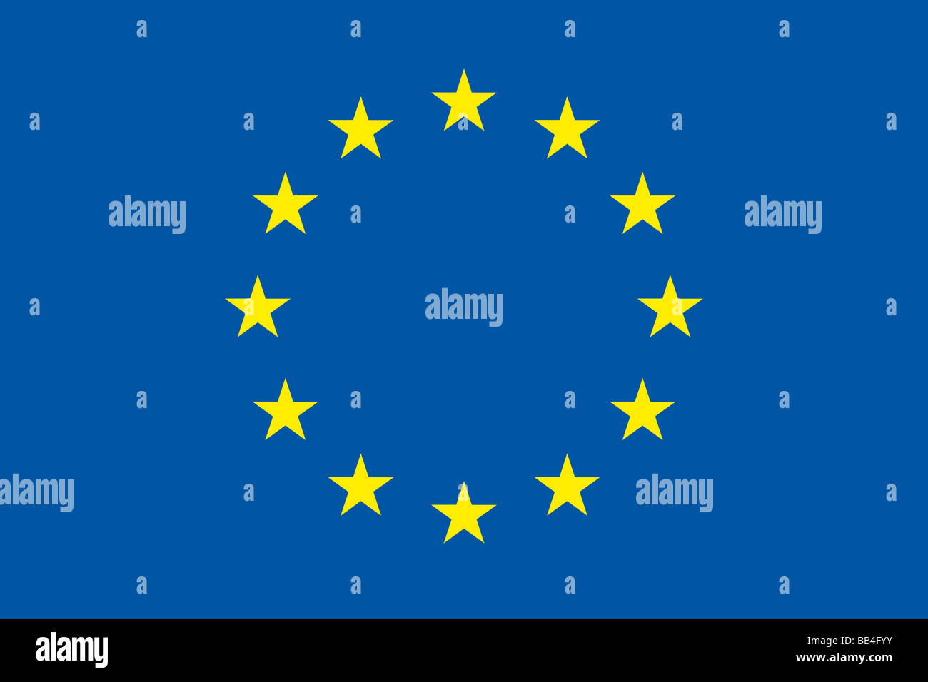 The flag of the European Union Stock Photo