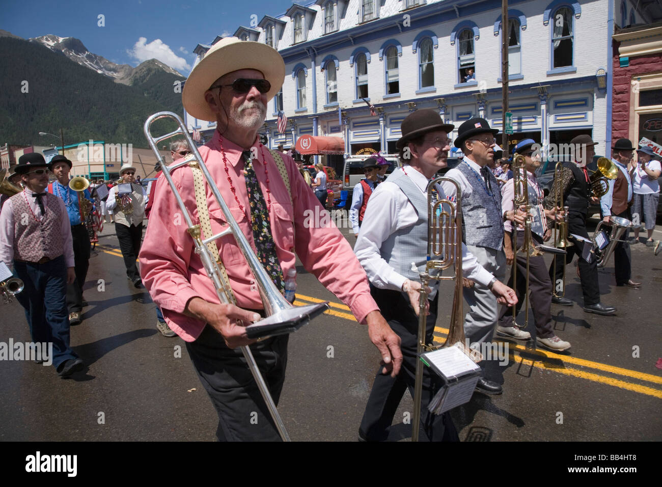 July 4th parade in Silverton Stock Photo Alamy