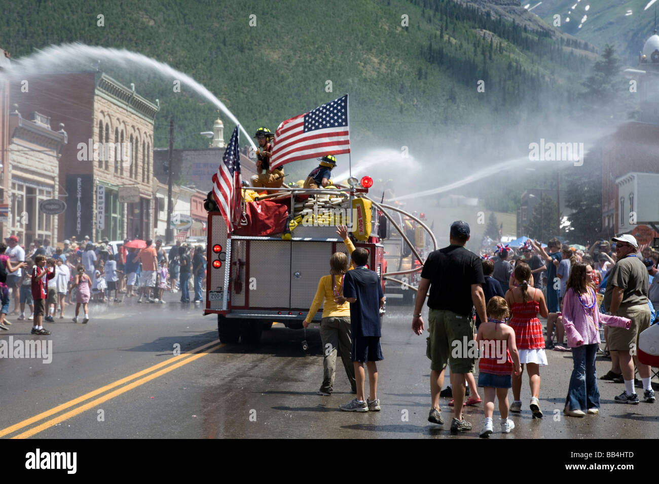 July 4th parade in Silverton Stock Photo Alamy