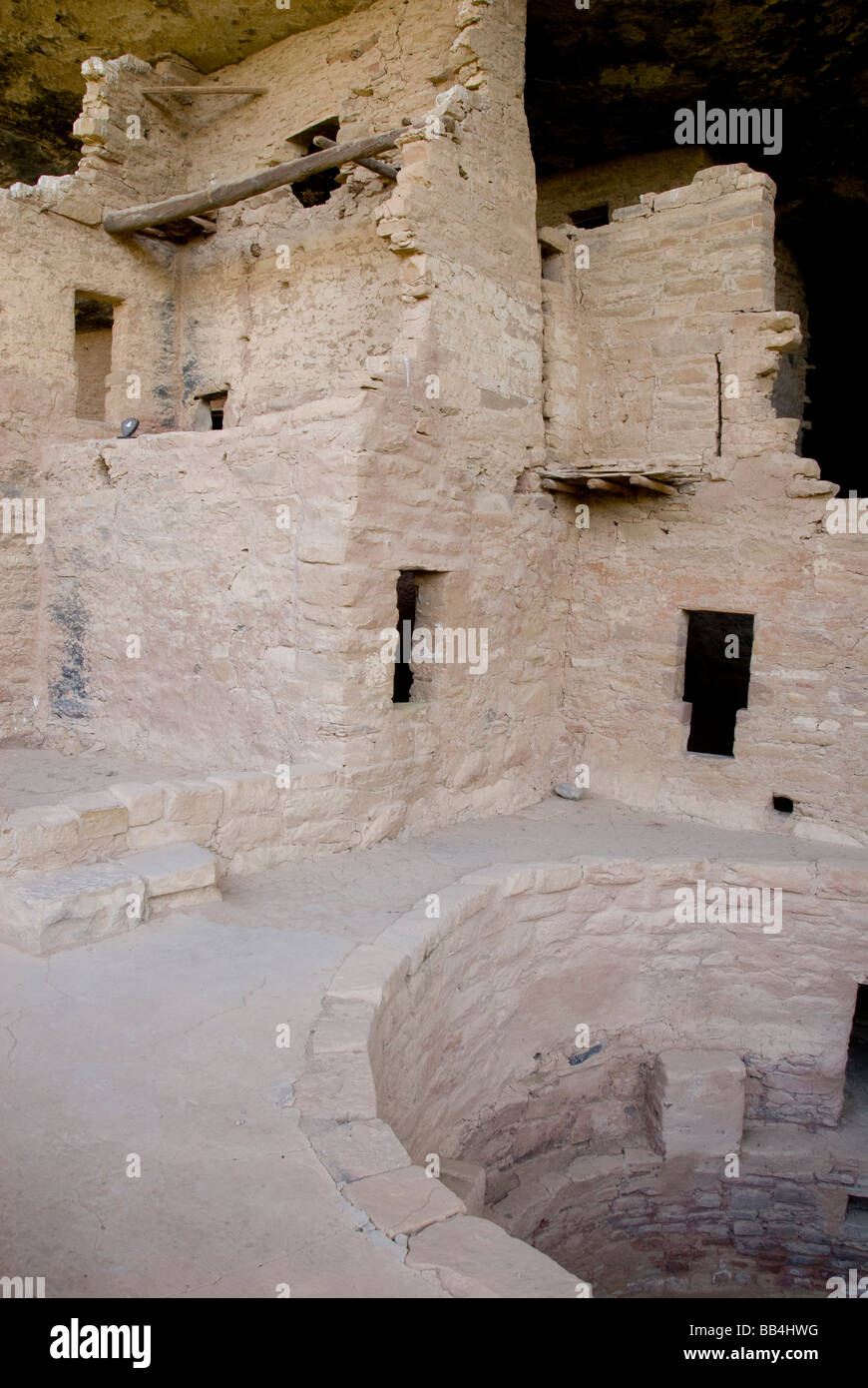 Colorado, Mesa Verde National Park. Spruce Tree House ruins Stock Photo ...