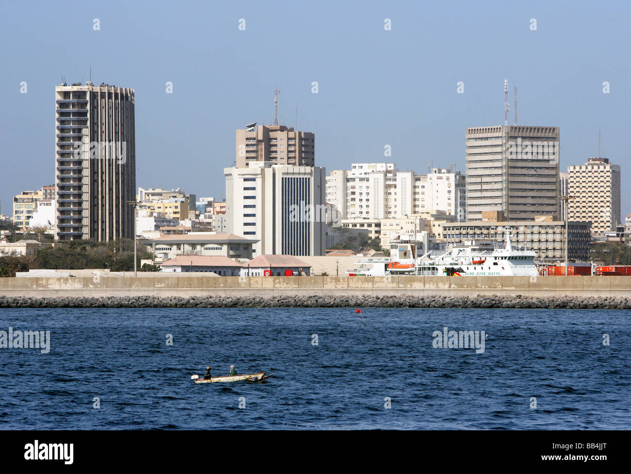 Senegal: skyline of modern Dakar Stock Photo