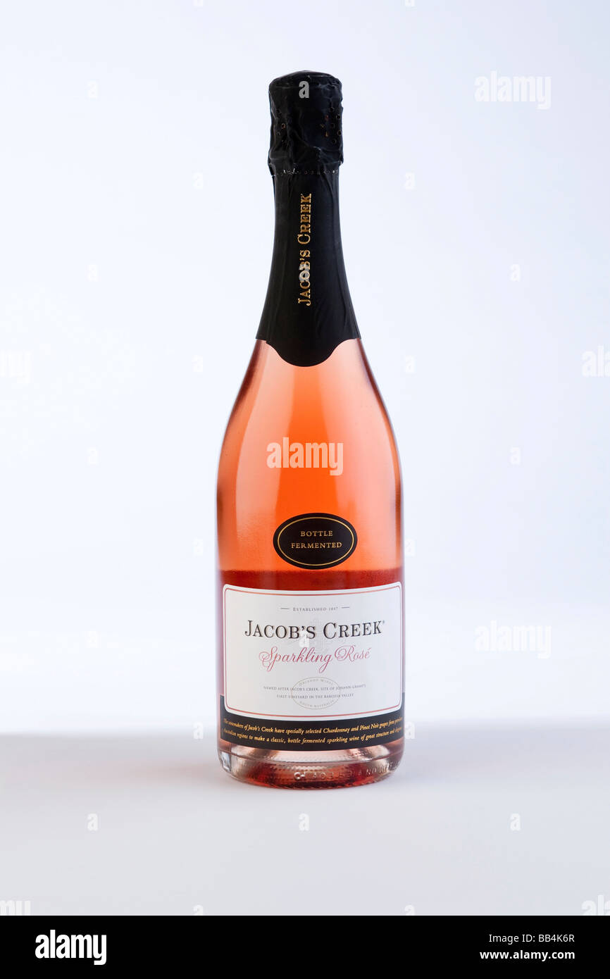 bottle of Jacob's Creek sparkling Rosé Australian wine Stock Photo