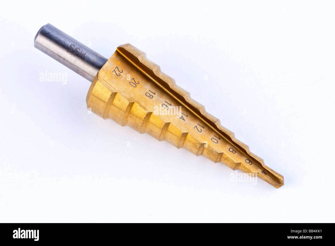 stepped diameter drill bit tool coated with titanium nitride Stock