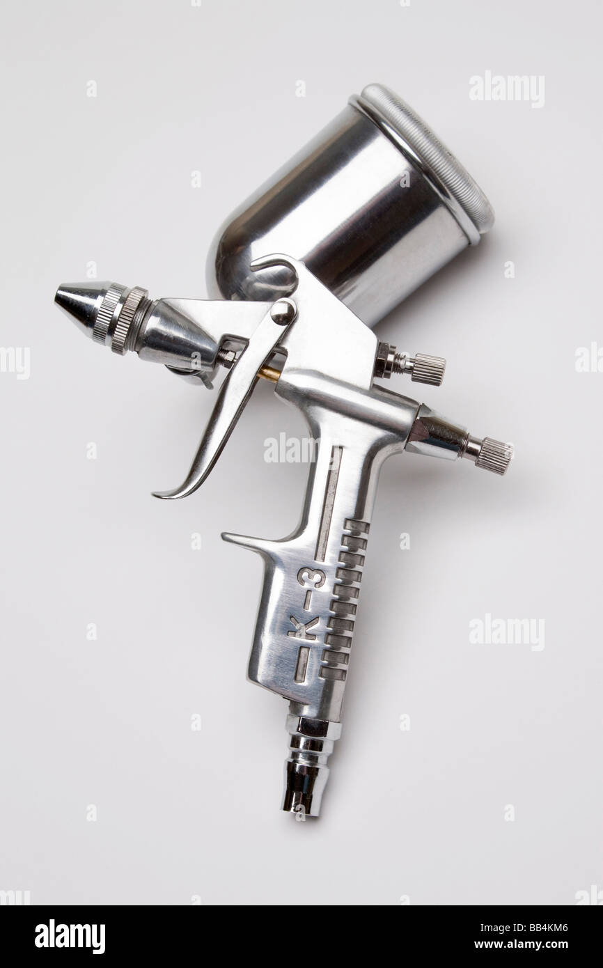 paint spray gun Stock Photo