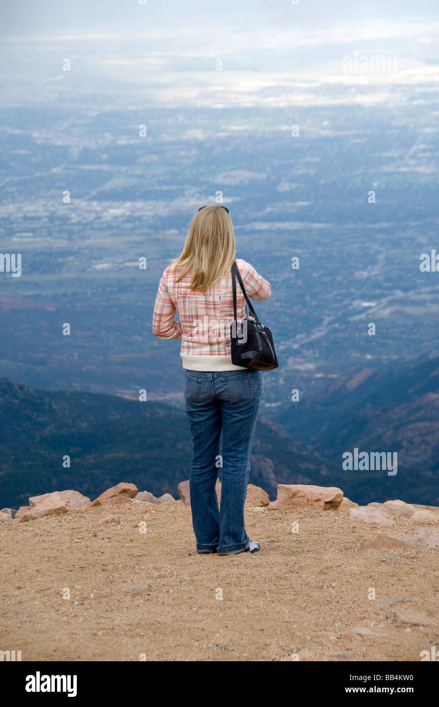 Colorado, Colorado Springs. Pikes Peak Cog Railway. Views from the ...