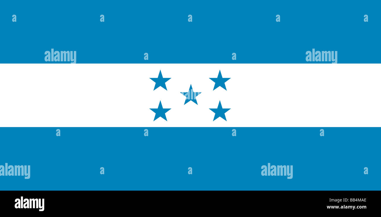 flag of Honduras Stock Photo