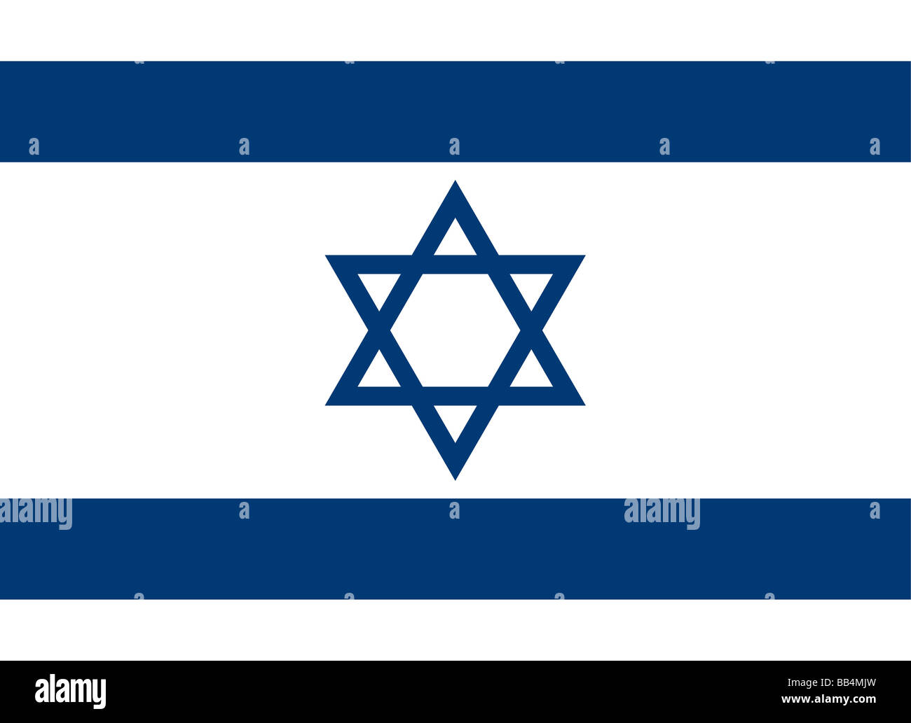 flag of Israel Stock Photo