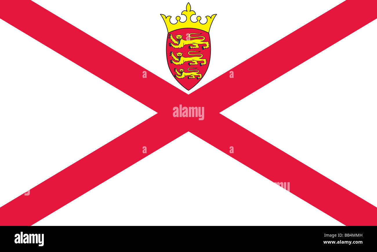 flag of Jersey Stock Photo - Alamy