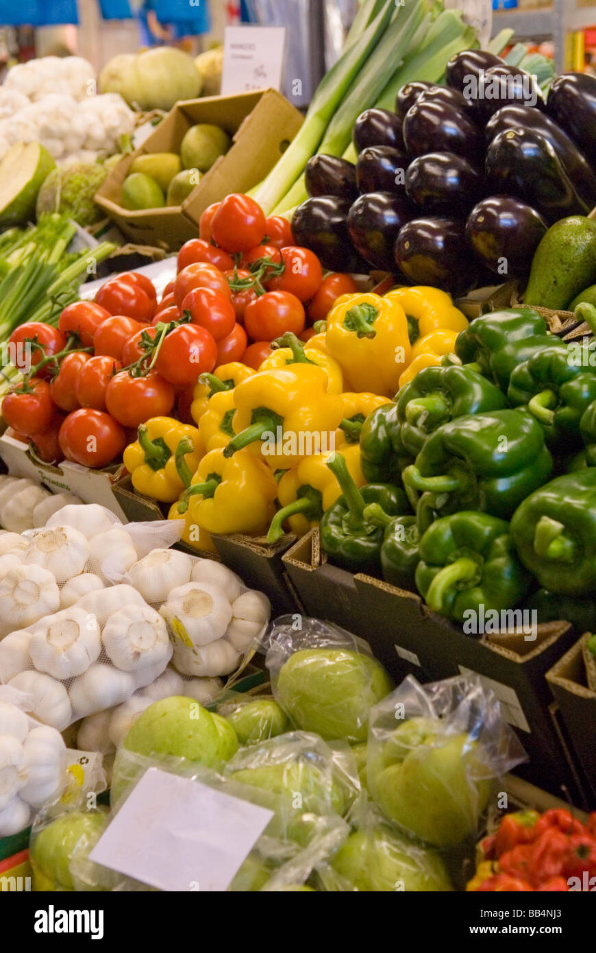 Fruit and Veg stall at Coventry Retail Market Stock Photo Alamy