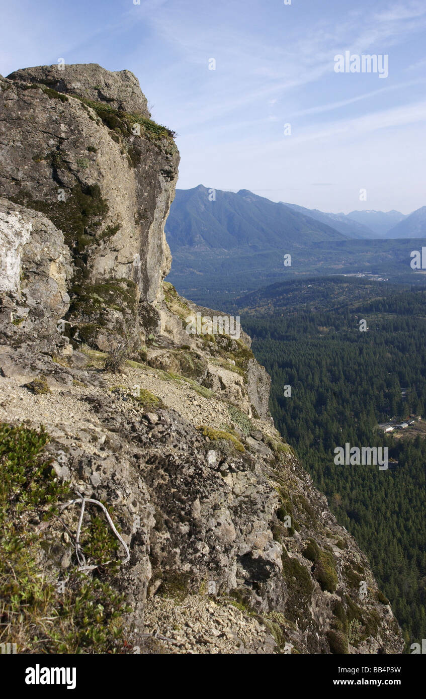 USA, Washington State, North Bend, top of Rattlesnake Ridge in the