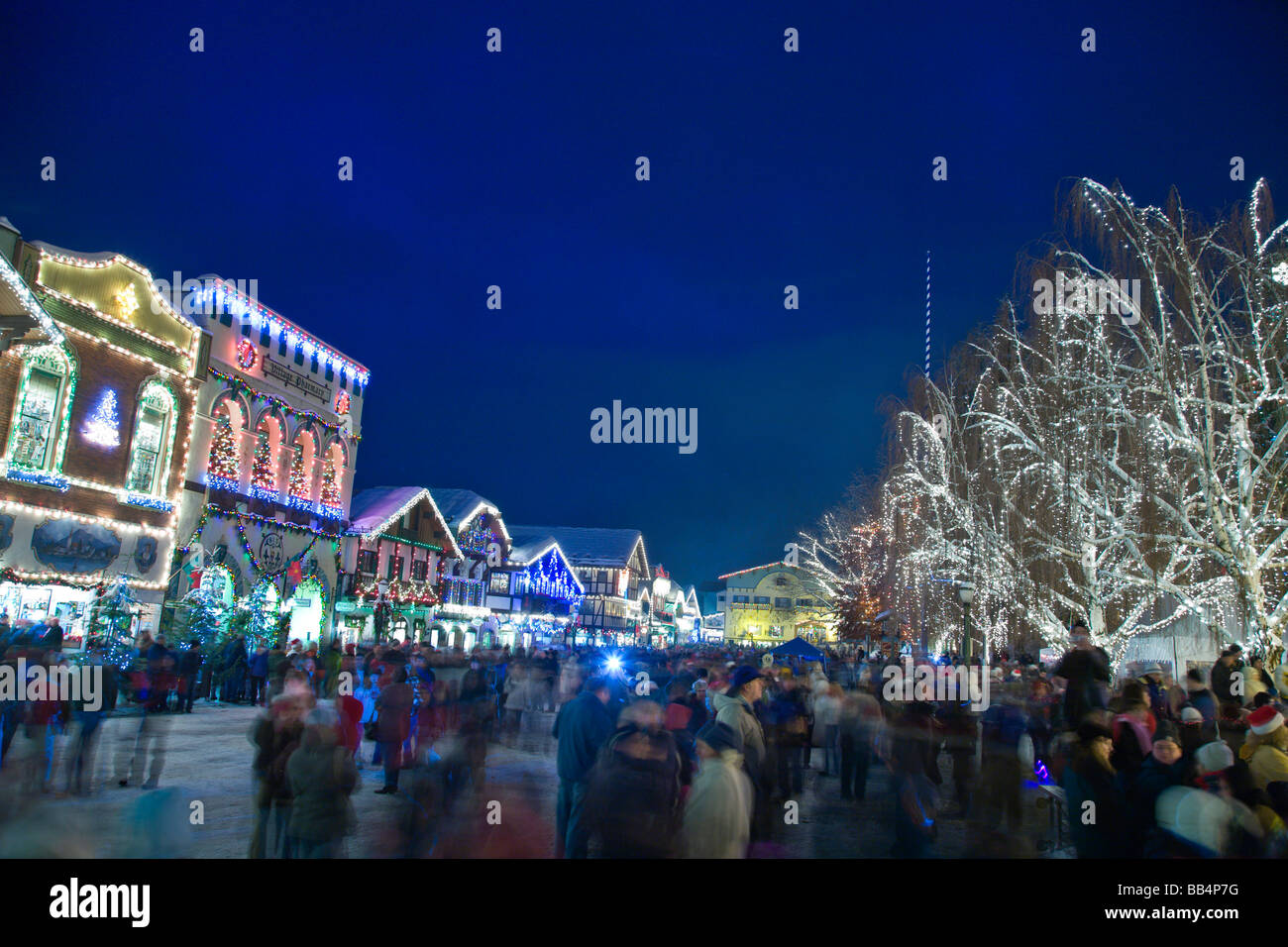 Christmas Lighting Festival, Leavenworth, Bavarian Alpine Village
