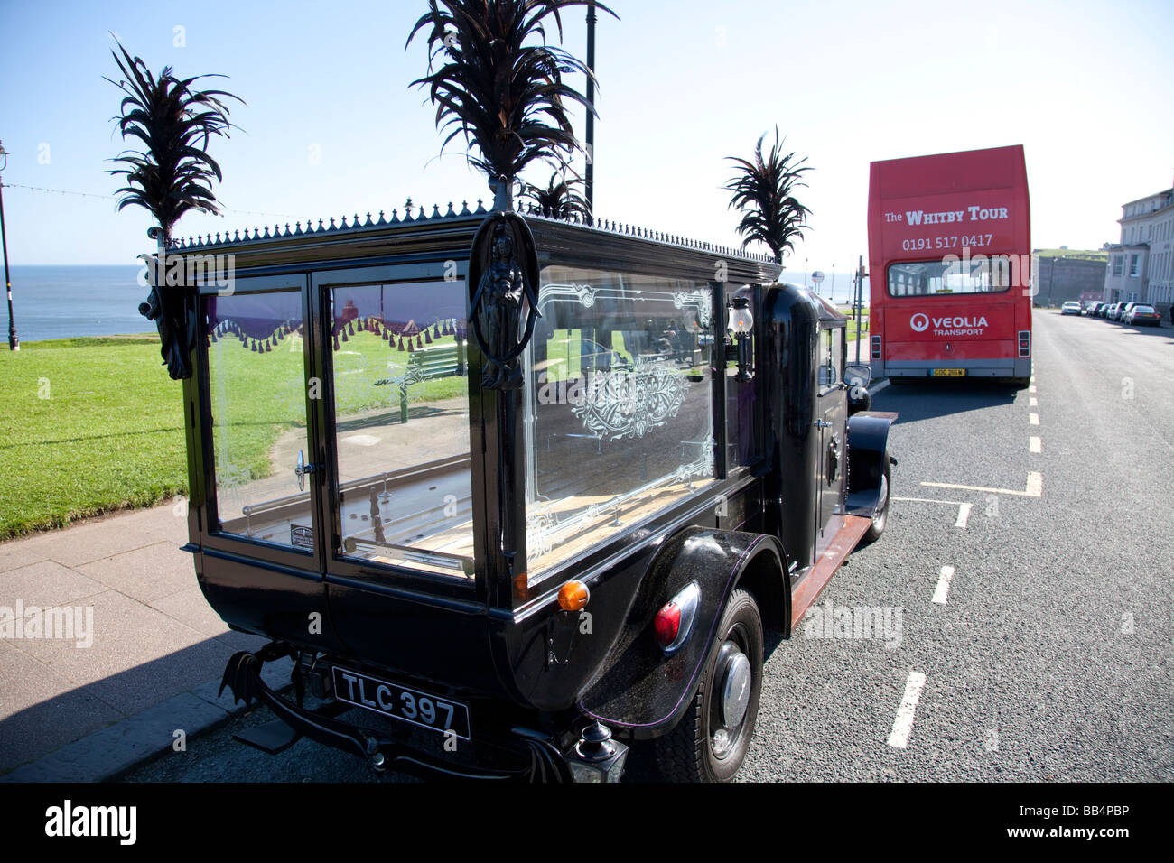 Victorian hearse for show at Whitby Goth Weekend April 2009 very gothic ...