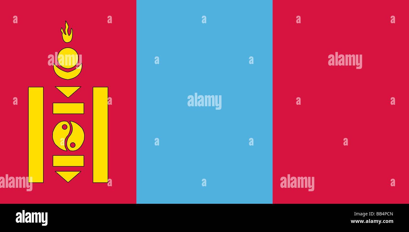 flag of Mongolia Stock Photo - Alamy