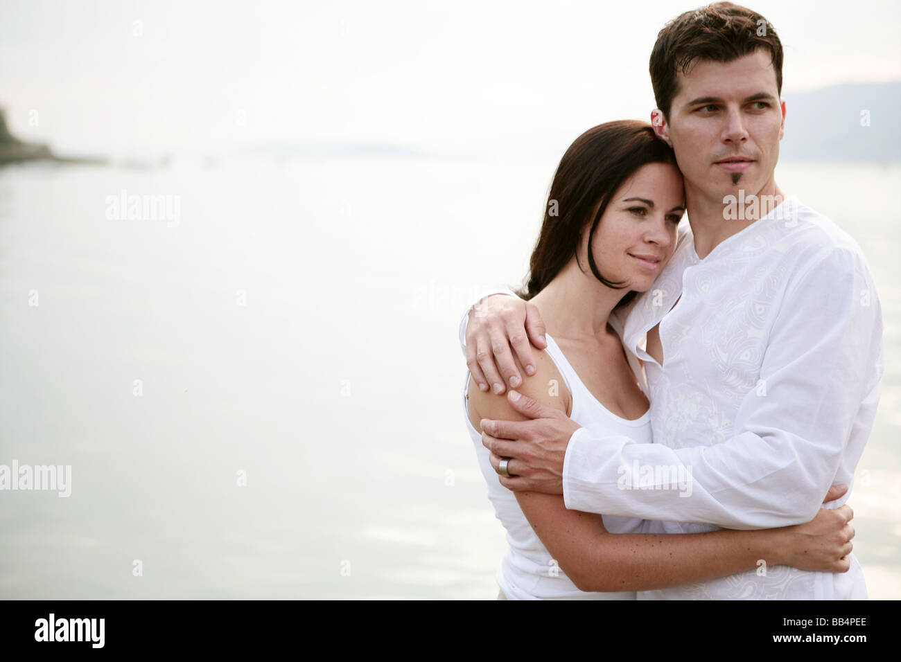 Love couple hugging in nature hi-res stock photography and images - Alamy