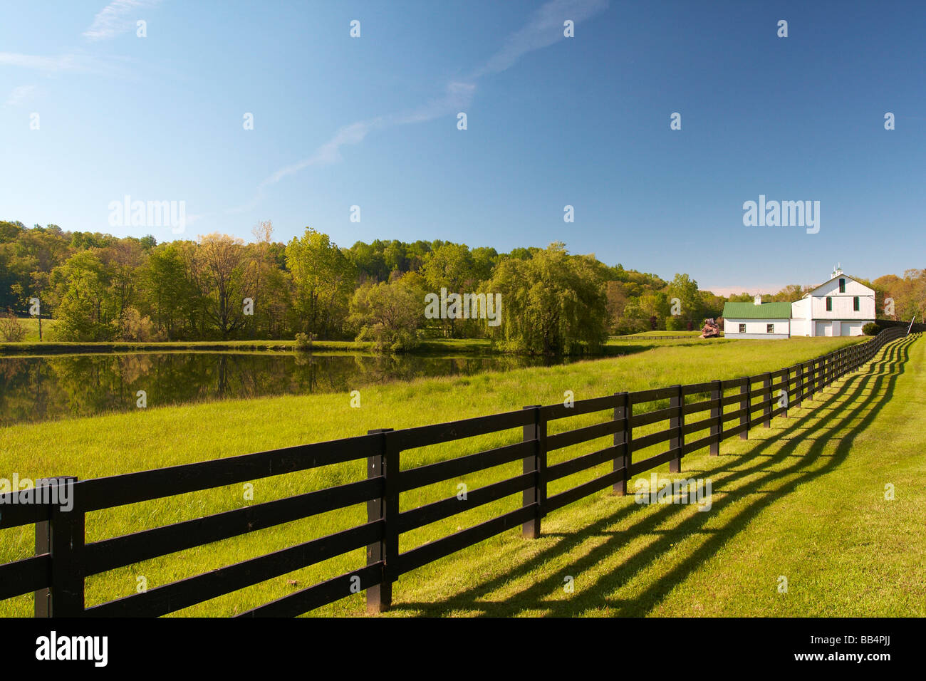 Image of rural Ohio taken in the Amish area near Malabar Farm near Mansfield Ohio Stock Photo