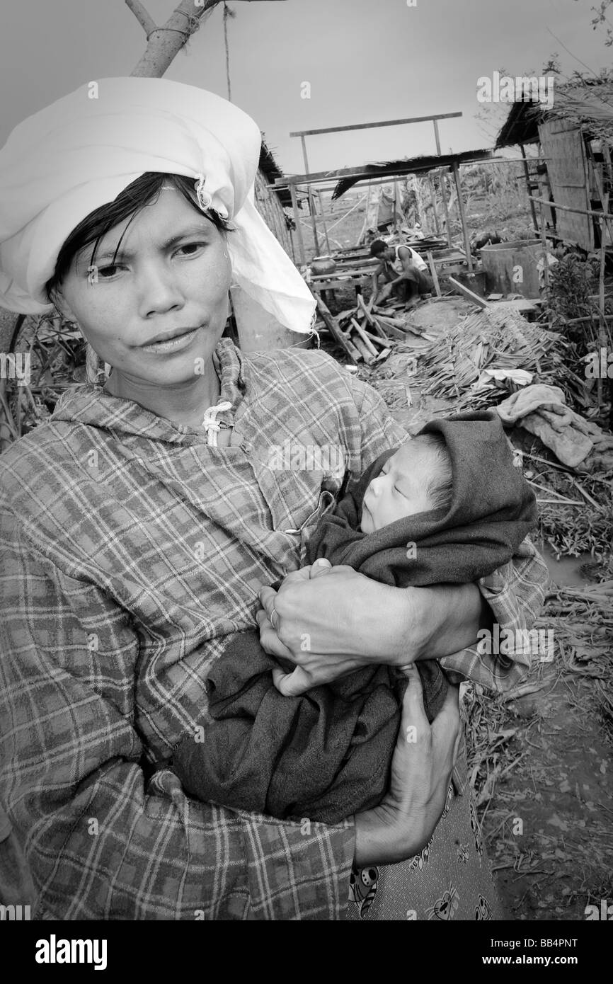 Cyclone Nargis, Burma, Myanmar Stock Photo