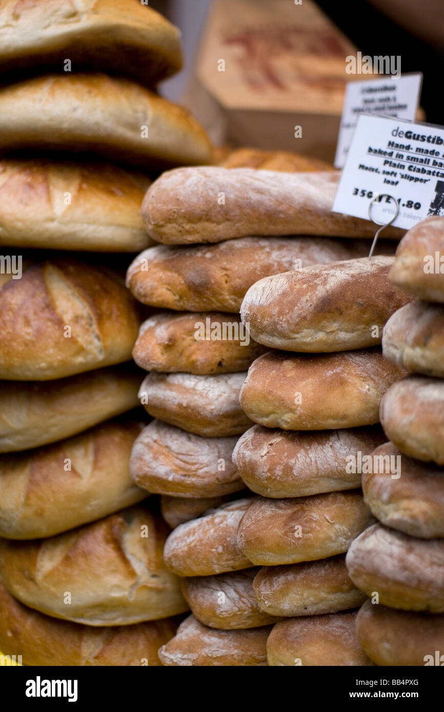 Bread at London's Borough Market Stock Photo Alamy