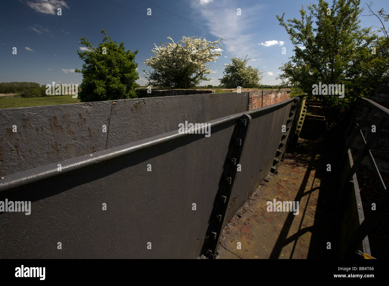 Thomas Telford's Cast Iron Aqueduct carrying the Shropshire Union Canal over the River Tern