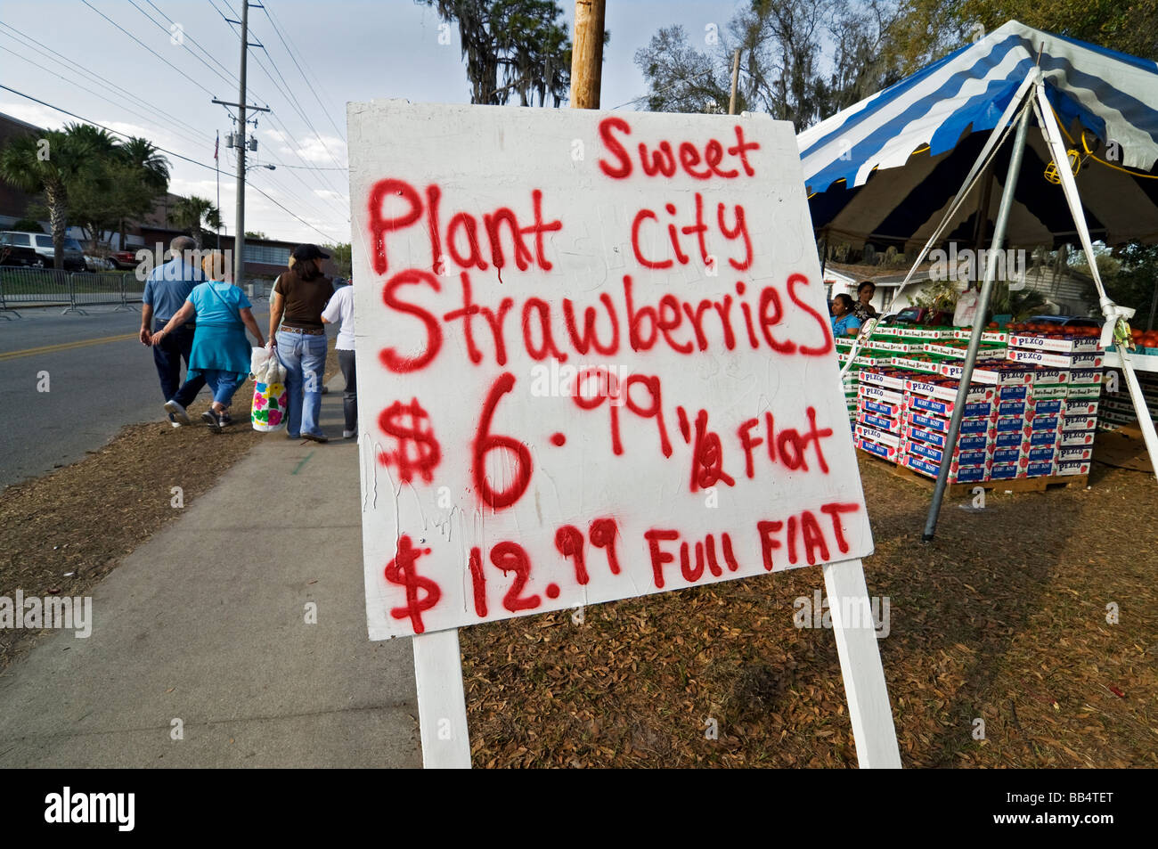 Florida Strawberry Festival Plant City Florida Stock Photo